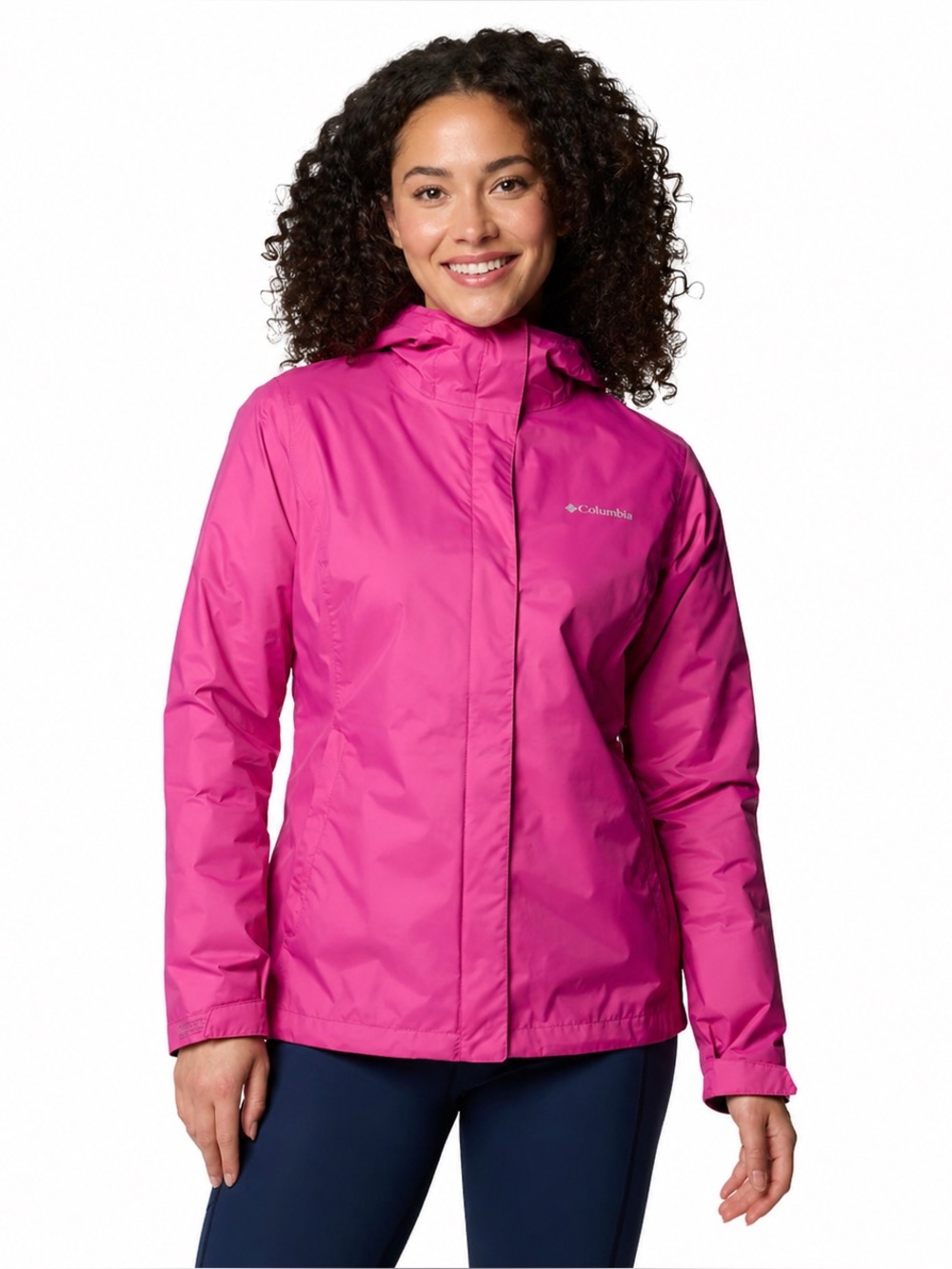 Columbia Women’s Arcadia II Waterproof Hooded Rain Jacket Lightweight SZ Large